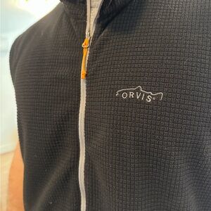 Orvis Black Fleece with Orange Detail